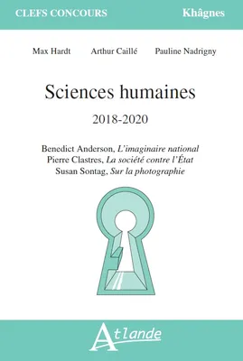 Sciences humaines 2018-2020, B.Anderson L'imaginaire national, P.Clastres La, société contre l'Etat, S.Sontag, Sur la photographie