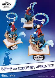 mickey beyond imagination diorama pvc d-stage the sorcerer's apprentice 15cm