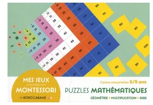Mes jeux montessori : les puzzles mathématiques, Le jeu mathématiques inspiré de la pédagogie Montessori à emporter partout !