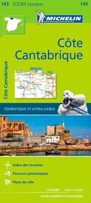 Carte Zoom Côte Cantabrique