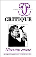 Critique 913-914 : Nietzsche encore