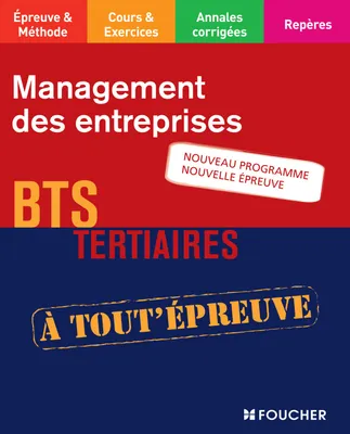 Management des entreprises BTS Nouveau programme Nouvelle épreuve