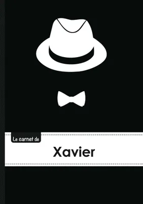 Le carnet de Xavier - Lignes, 96p, A5 - Chapeau et N ud papillon