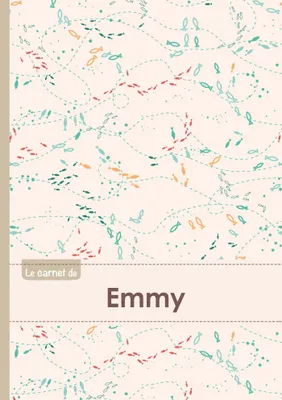 Le carnet d'Emmy - Lignes, 96p, A5 - Poissons