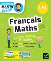 Français et Maths CE1, cahier de révision et d'entrainement - C'est simple avec Maître Lucas