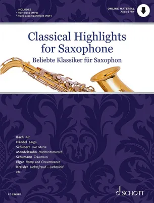 Classical Highlights for Saxophone, Saxophone Solo (Piano en PDF)