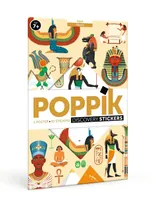 Poppik Égypte, 1 poster + 35 stickers repositionnables