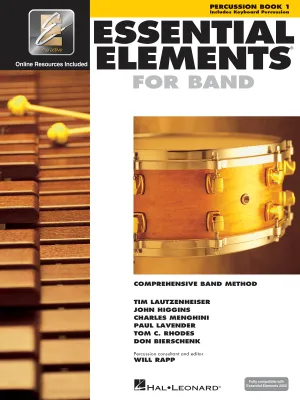 Essential Elements for Band - Book 1 - Percussion, Comprehensive band method