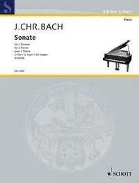 Sonate G major, Neu herausgegeben und mit Vortragszeichen und Fingersätzen versehen. 2 Pianos (4 hands). Partition d'exécution.
