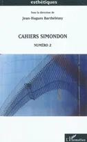 Cahiers Simondon N° 2, Numéro 2