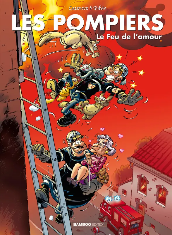 Livres BD Humour 3, Les Pompiers - tome 03, Le feu de l'amour Stédo, Christophe Cazenove