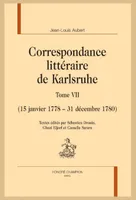 132, Correspondance littéraire de Karlsruhe T7 :, (15 janvier 1778 – 31 décembre 1780)