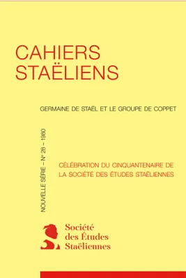 Cahiers staëliens, Célébration du cinquantenaire de la Société des études staëliennes