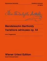 Variations sérieuses, Edited from the sources by Michael Kube. Fingerings and Notes on Interpretation by Peter Roggenkamp.. op. 54. piano.
