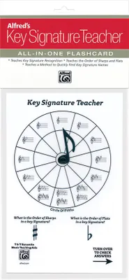 Alfred's Key Signature Teacher White