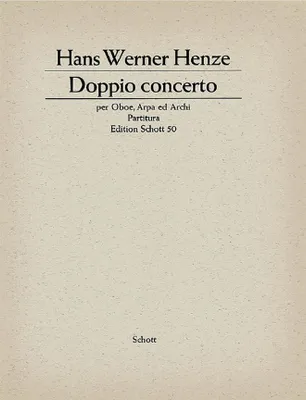 Doppio Concerto, oboe, harp and strings. Partition de direction.