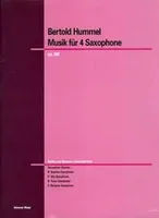 Musik für Saxophone, op. 88f. 4 saxophones (SATBar). Partition et parties.