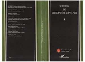 Cahiers de Littérature française, Tome I