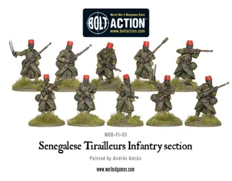 France - Section d'infanterie des tirailleurs sénégalais