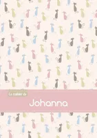 Le cahier de Johanna - Blanc, 96p, A5 - Chats