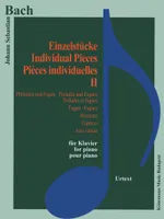 Partition - Bach - Pièces individuelles II - Préludes et fugues, Ricercari, Capricci, Aria variata