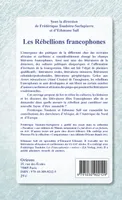 Les Rébellions francophones Ethmane Sall