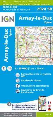 Série bleue [nouveau format], 2924SB, 2924Sb Arnay-Le-Duc/Epinac