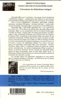 Droit et politique dans l'oeuvre d'Alexandre Marc, L'inventeur du fédéralisme intégral