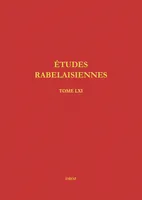 Études rabelaisiennes, Varia, tome LXI