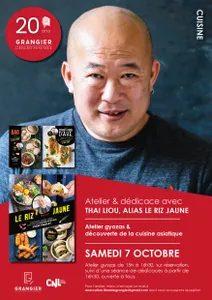 Cuisine asiatique  Dédicace (entrée libre) et atelier (complet) avec Thai  Liou, alias Le Riz Jaune - Librairie Grangier