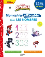 Disney - Spidey et ses amis extraordinaires  - Mon cahier effaçable - J'écris les nombres (3-6 ans)