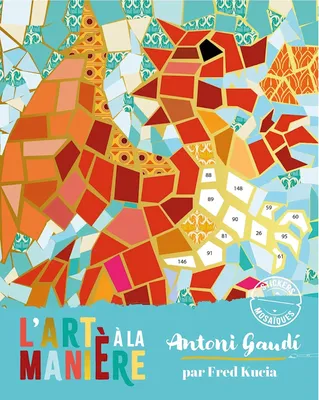 L'art à la manière de Gaudi - mosaïques animaux - pochette avec accessoires