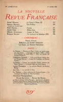 La Nouvelle Revue Française N' 210 (Mars 1931)