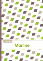 Le carnet de Martine - Lignes, 96p, A5 - Pe´tales Vert Taupe Gris