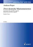 Zwei deutsche Marienmotetten, mixed choir a cappella. Partition de chœur.