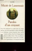 PAROLES D'UN CROYANT