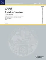 3 light Sonatas, from op. 1. melodic instrument (violin, flute, oboe) and basso continuo.