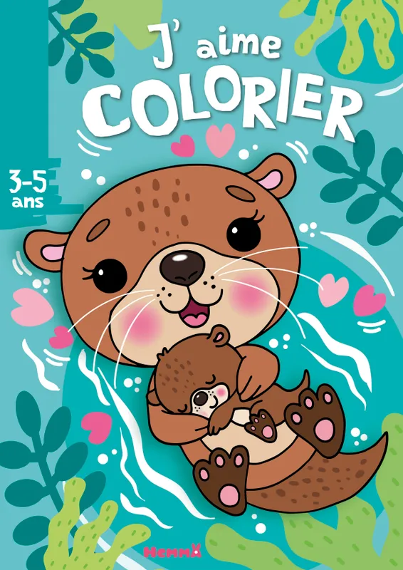 Livres Jeunesse Loisirs et activités J'aime colorier (3-5 ans) (Loutres) Nadine Piette