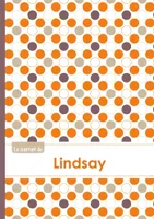 Le carnet de Lindsay - Lignes, 96p, A5 - Ronds Orange Gris Violet