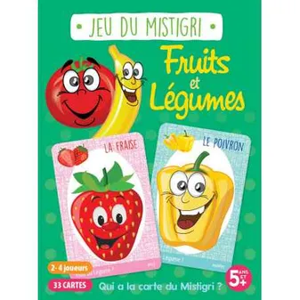 JEU DU MISTIGRI : FRUITS ET LEGUMES