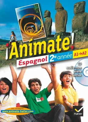 Animate Espagnol 2e année éd. 2012 - Manuel de l'élève + CD audio-rom, Elève+CDaudio/Rom