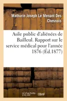 Asile public d'aliénées de Bailleul, Rapport sur le service médical pour l'année 1876