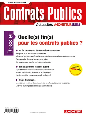 ACCP  n° 223 septembre 2021, Contrats publics  L'actualité de la commande et des contrats publics