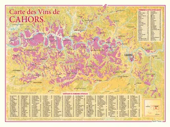 Carte des vins de Cahors