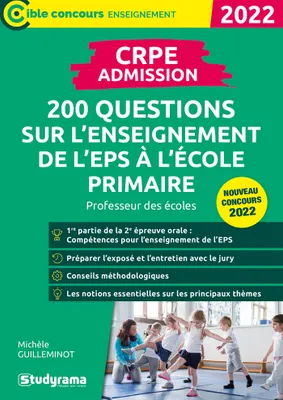 CRPE admission, 200 questions sur l'enseignement de l'eps à l'école primaire