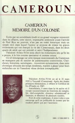 Cameroun, Mémoire d'un colonisé