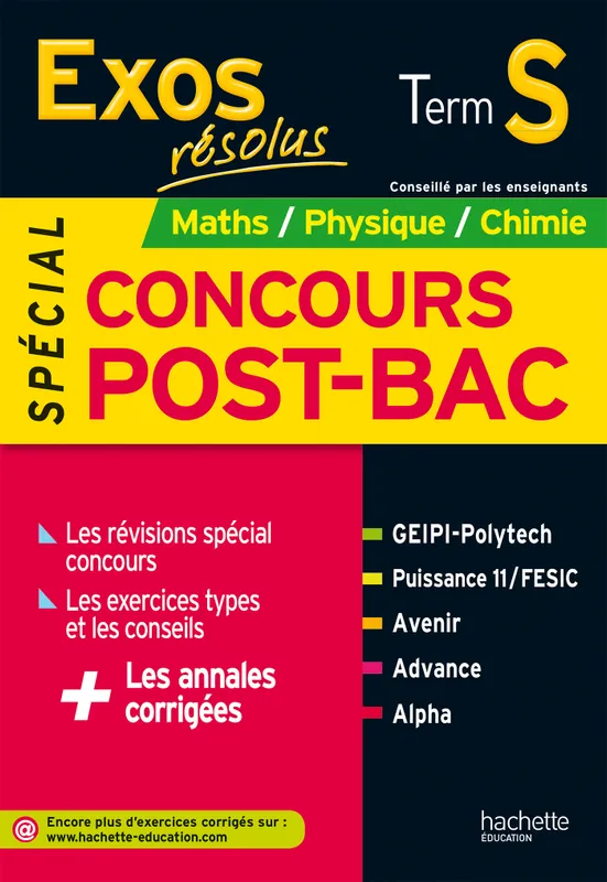 Livres Scolaire-Parascolaire Lycée Exos Résolus Term S - Spécial concours Post Bac - Maths Physique Chimie Aurélien Roudier