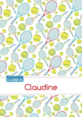 Le cahier de Claudine - Petits carreaux, 96p, A5 - Tennis