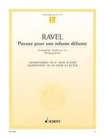 Pavane pour une infante défunte, saxophone in Eb and piano.