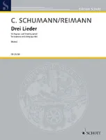 Drei Lieder, by Clara Schumann based on poems by Heinrich Heine. soprano and string quartet. soprano. Partition et parties.